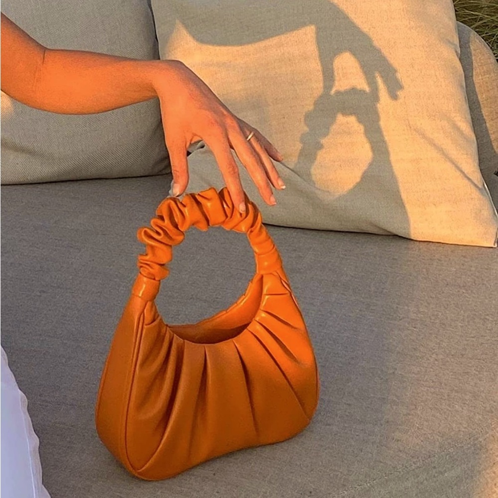 Ruched Hobo Handbag